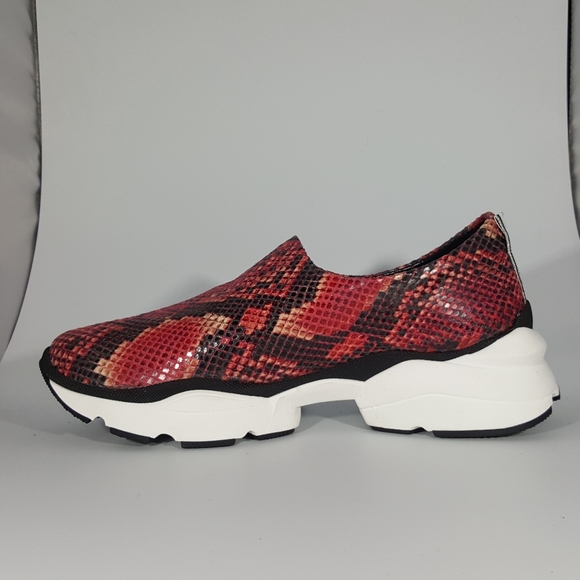 NR Rapisardi Faux Snake Elastic Slip On Sneaker - Picture 3 of 5